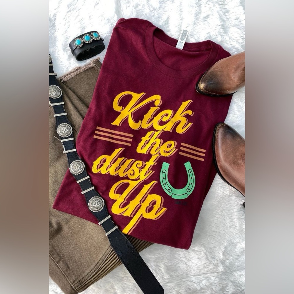 L&B Life Kick the Dust Up western t shirt. Size XL